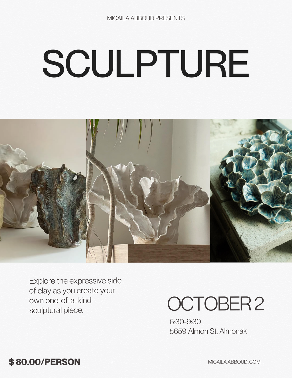 Sculpture Workshop - October 2